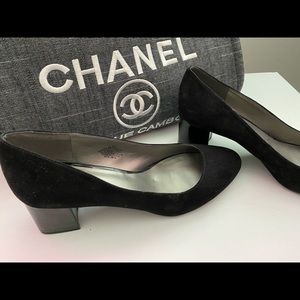 Black Suede small heel